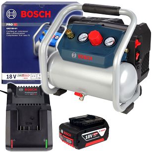 Kompresor bezolejowy 8 bar GKO 18V-51 BOSCH 1x5,0Ah
