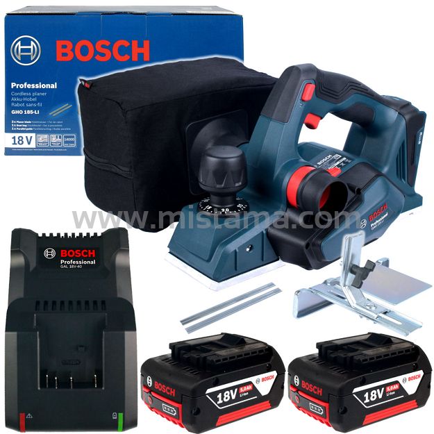 Strug akumulatorowy GHO 185-LI BOSCH 2x5,0Ah