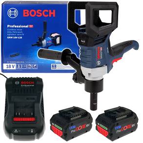 Mieszalnik akumulatorowy 18V 2 biegi GRW 18V-120 BOSCH 2x5,5Ah