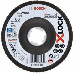 Tarcza listkowa do metalu 125mm GR.80 BOSCH X-LOCK
