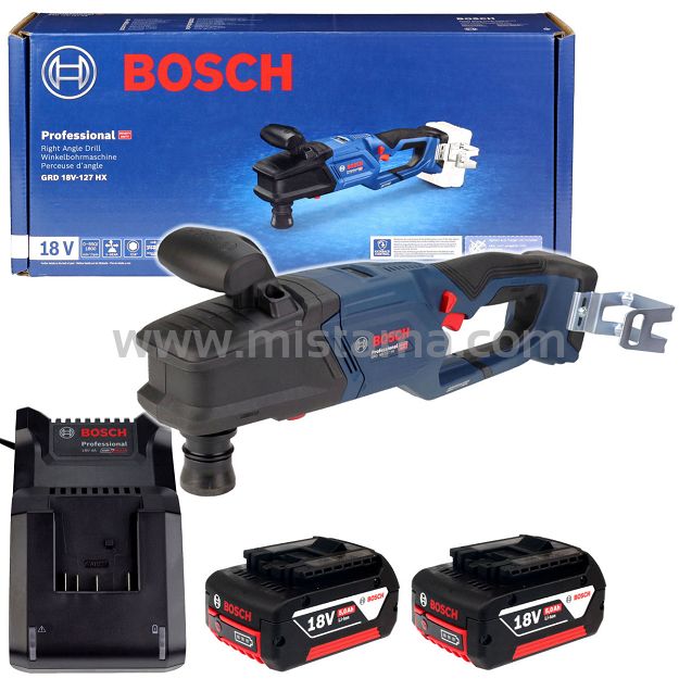 Wiertarka kątowa 18V 100Nm GRD 18V-127 HX BOSCH 2x5,0Ah