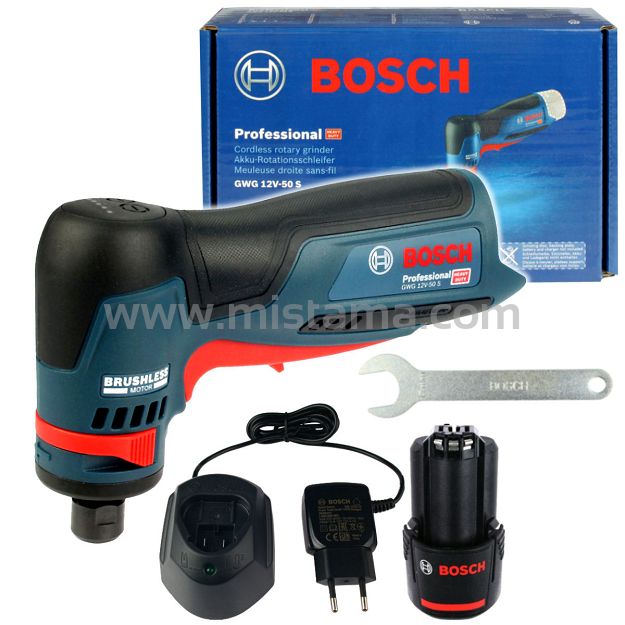 Szlifierka obrotowa GWG 12V-50 S BOSCH 1x2,0Ah