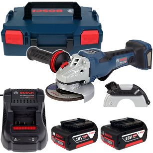 Szlifierka GWS 18V-15 PSC BOSCH 2x5,0Ah BITURBO L-BOXX