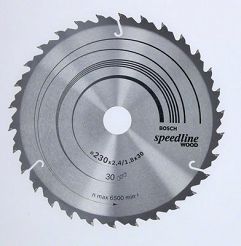 Tarcza pilarska 230/30mm Speedline Wood BOSCH (30 zębów)