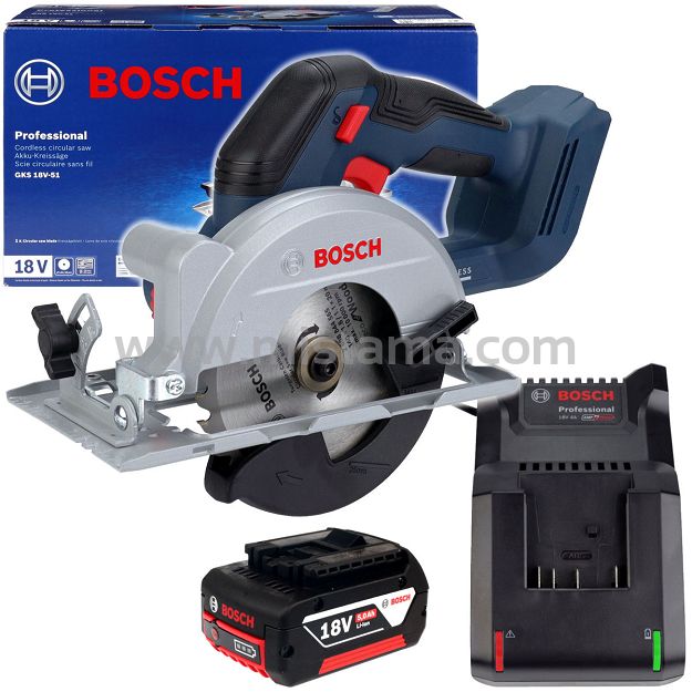 Pilarka tarczowa 51mm GKS 18V-51 BOSCH BEZSZCZOTKOWA 1x5,0Ah