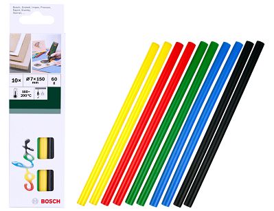 Kolorowe sztyfty kleju 7mm PKP BOSCH (10 sztuk)