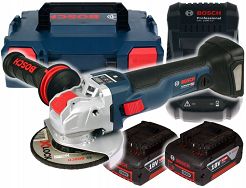 Szlifierka kątowa GWX 18V-10 SC BOSCH X-LOCK 2x5,0Ah
