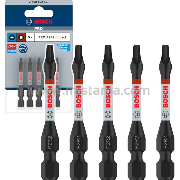 Klinga bit P2R2 55 mm IMPACT BOSCH PRO zestaw 5 szt.
