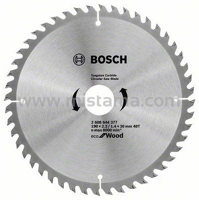 Tarcza pilarska 190/30mm Eco for Wood BOSCH (48 zębów)
