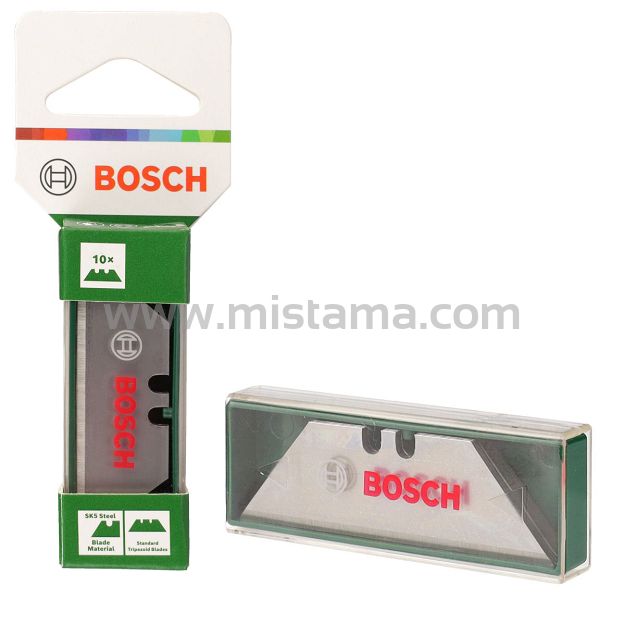 Nożyk ostrze trapezowe SK5 BOSCH w etui zestaw 10 sztuk