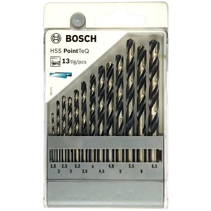 Zestaw 13 wierteł do stali BOSCH HSS POINTTEQ