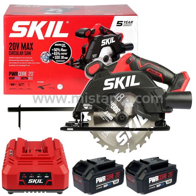 Pilarka tarczowa 57mm 20V 3551 SKIL 2x4,0Ah