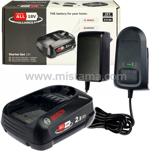 Zestaw startowy Ładowarka AL18V-20 + akumulator PBA 18V 2,5Ah BOSCH