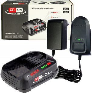 Zestaw startowy ładowarka AL18V-20 + akumulator PBA 18V 2,5Ah BOSCH