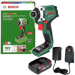Zakrętarka udarowa 210 Nm UniversalImpactDrive 18V-210 BOSCH 1x2,5Ah