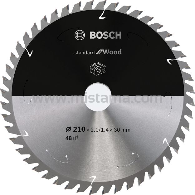 Tarcza pilarska 210/30mm Standard for Wood BOSCH (48 zębów) do pilarek aku