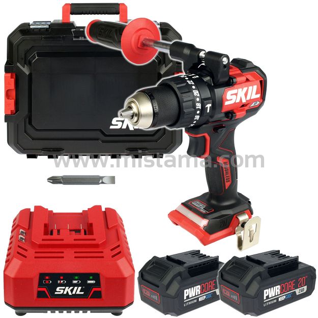 Wkrętarka 3085 20V 130Nm SKIL XP UDAR BEZSZCZOTKOWA WALIZKA 2x2,0Ah