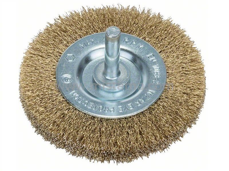 Szczotka tarczowa 75mm BOSCH (drut falisty mosiądzowany)