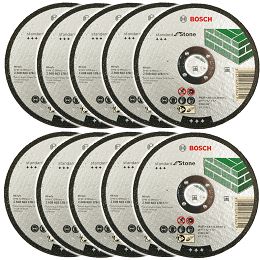 Zestaw 10 tarcz korundowych 125/2,5mm BOSCH (do cięcia betonu)
