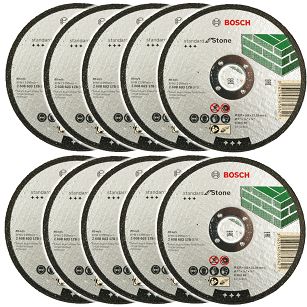 Zestaw 10 tarcz korundowych 125/2,5mm BOSCH (do cięcia betonu)
