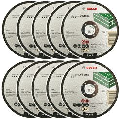 Zestaw 10 tarcz korundowych 125/2,5mm BOSCH (do cięcia betonu)