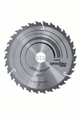 Tarcza pilarska 210/30mmSpeedline Wood BOSCH (30 zębów)
