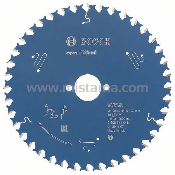 Tarcza pilarska 190/30mm Expert for Wood BOSCH (40 zęby)