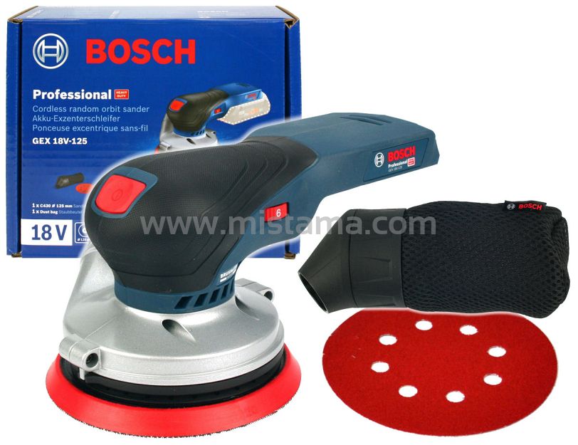 Szlifierka mimośrodowa GEX 18V-125 BOSCH (korpus)