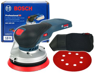 Szlifierka mimośrodowa GEX 18V-125 BOSCH (korpus)