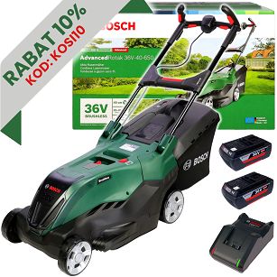 Kosiarka akumulatorowa 36V ADVANCEDROTAK 36V-40-650 BOSCH 2x2,0Ah