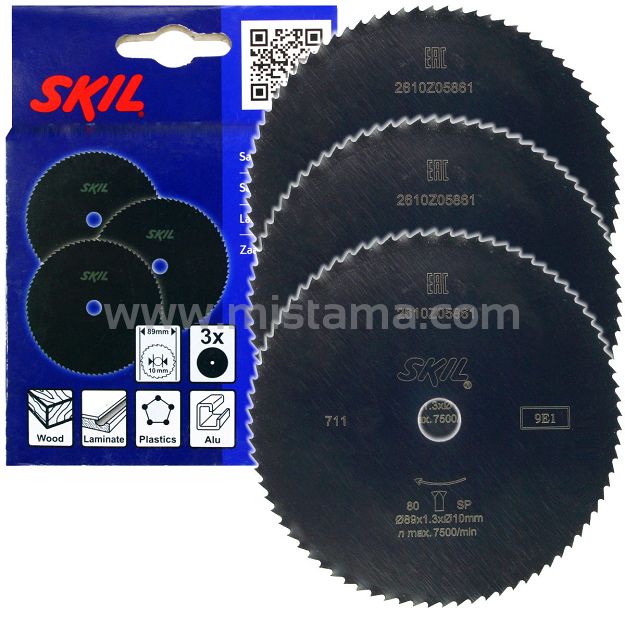 Komplet 3 tarcz do drewna 89x10mm do 5330, 5360 SKIL