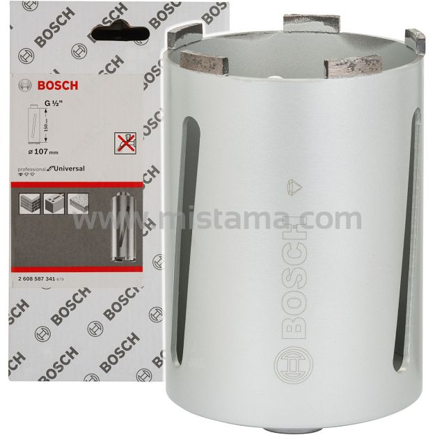 Korona diamentowa do pracy na sucho 107 mm Standard for Universal BOSCH