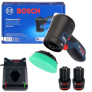 Akumulatorowa polerka szlifierka GPO 12V-77 BOSCH 2x2,0Ah