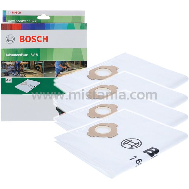 Oryginalne worki na pył 4 szt. do odkurzacza AdvancedVac 18V-8 BOSCH