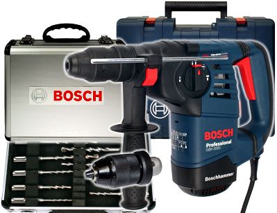Młotowiertarka GBH 3000 BOSCH + walizka + 11 wierteł i dłut