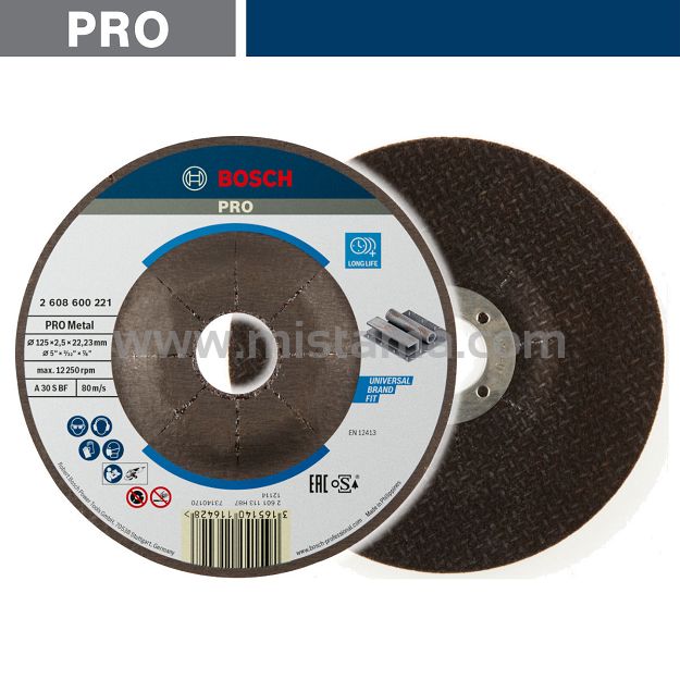 Tarcza korundowa 125/2,5mm Expert For Metal BOSCH (do cięcia stali)