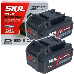 Akumulator 20V 5,0Ah litowo-jonowy KEEP COOL SKIL (2 sztuki)