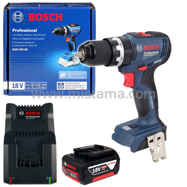 Wkrętarka z udarem 65Nm GSB 18V-65 BOSCH 1x5,0Ah