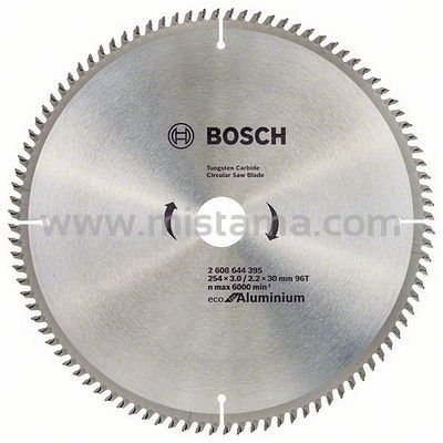 Tarcza pilarska 254/30mm Eco for Aluminium BOSCH (96 zębów)