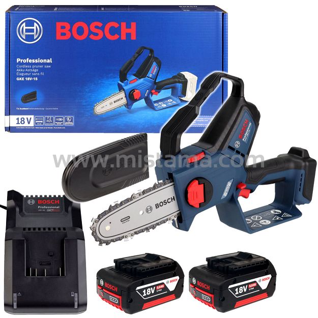 Akumulatorowa piła łańcuchowa do gałęzi GKE 18V-15 BOSCH 2x5,0Ah