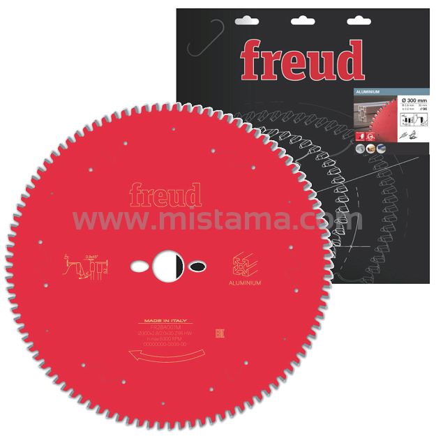Tarcza pilarska 300/30 mm 96 zębów FR28A001M FREUD do aluminium, miedzi, tworzyw sztucznych