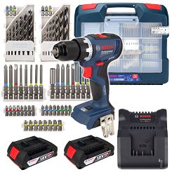 Wkrętarka 18V 63Nm GSR 18V-65 BOSCH 2x2,0Ah + walizka + osprzęt