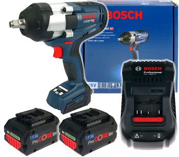 Klucz udarowy GDS 18V-1000 BOSCH BITURBO 2x8,0Ah