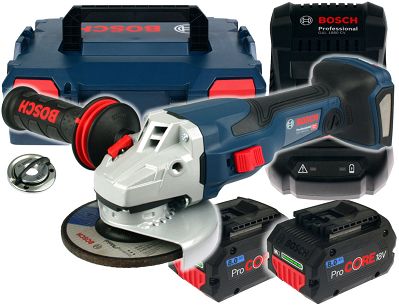 Szlifierka kątowa GWS 18V-15 C BOSCH BITURBO 2x8,0Ah