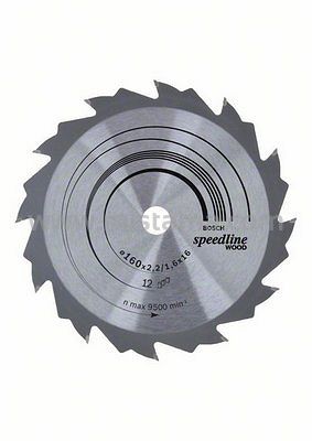 Tarcza pilarska 160/16mm Speedline Wood BOSCH (12 zębów)