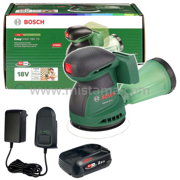 Szlifierka mimośrodowa EasyOrbit 18V-10 BOSCH 1x2,5Ah