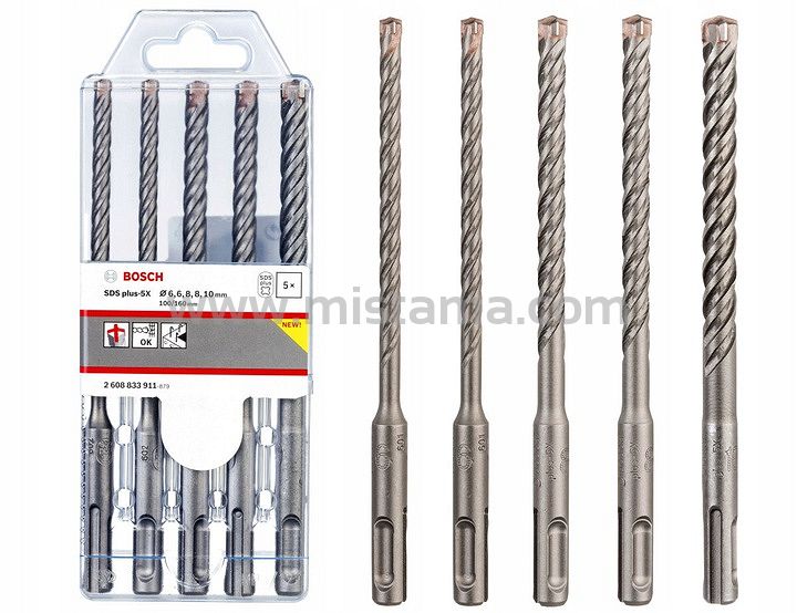 Zestaw 5 wierteł SDS-plus-5X BOSCH