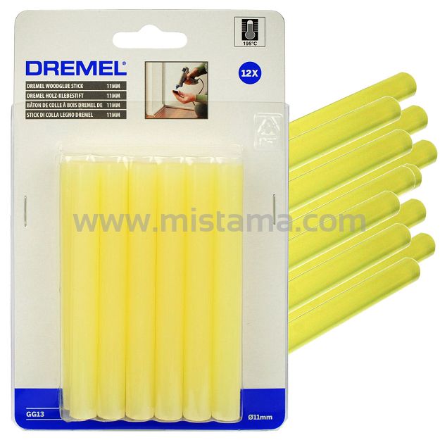 Sztyfty kleju do drewna 11mm GG13 GLUE GUN DREMEL (12 sztuk)
