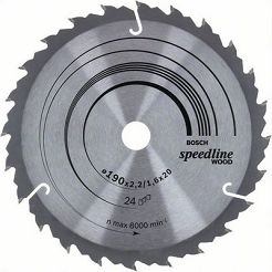Tarcza pilarska 190/20mm Speedline Wood BOSCH (24 zęby)