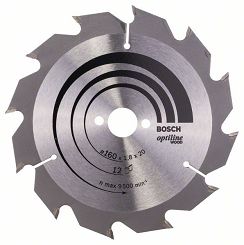 Tarcza pilarska 160/20mm Optiline Wood BOSCH (12 zębów)
